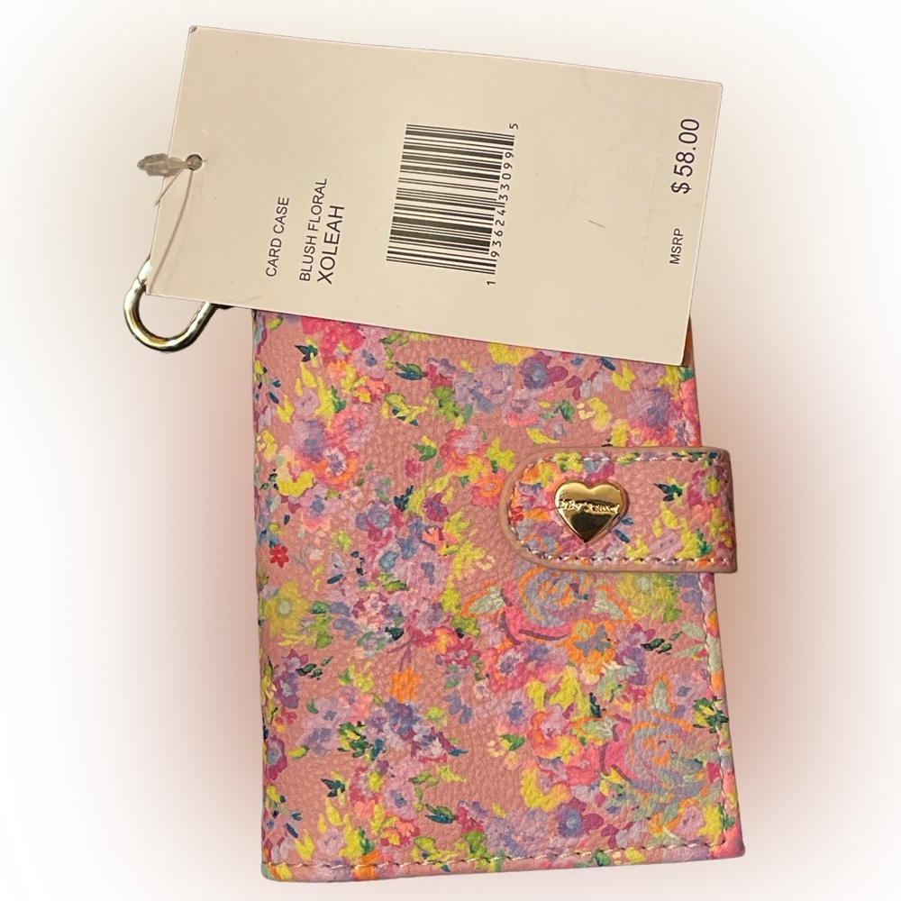 Betsey Johnson Card Blush Floral Holder NWT - Picture 5 of 5